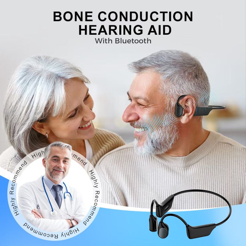 💖 💥 Black Friday SALE!🔥YUNPSO Bone Conduction Smart Hearing Aid Bluetooth Earphones