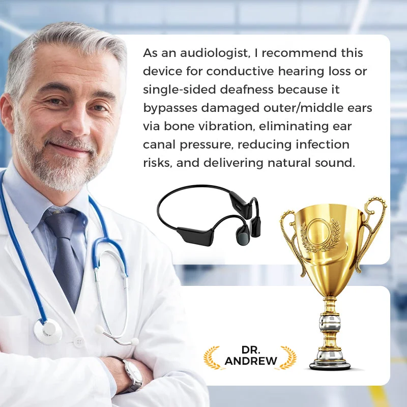 💖 💥 Black Friday SALE!🔥YUNPSO Bone Conduction Smart Hearing Aid Bluetooth Earphones